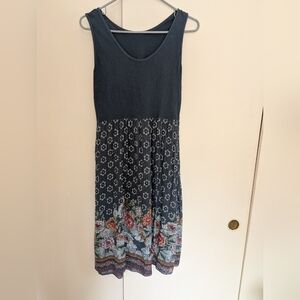 Handmade Italian Floral Dress Size Small To Medium